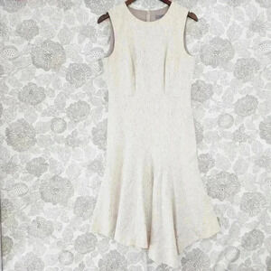 Classiques‎ Entier Wool Blend Sleeveless Asymmetrical Midi Dress 6